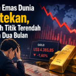 Harga Emas Dunia Tertekan, Sentuh Titik Terendah dalam Dua Bulan